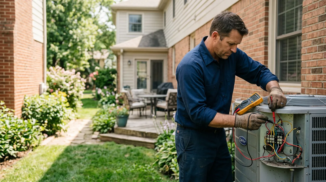HVAC technician working near Gassville, AR